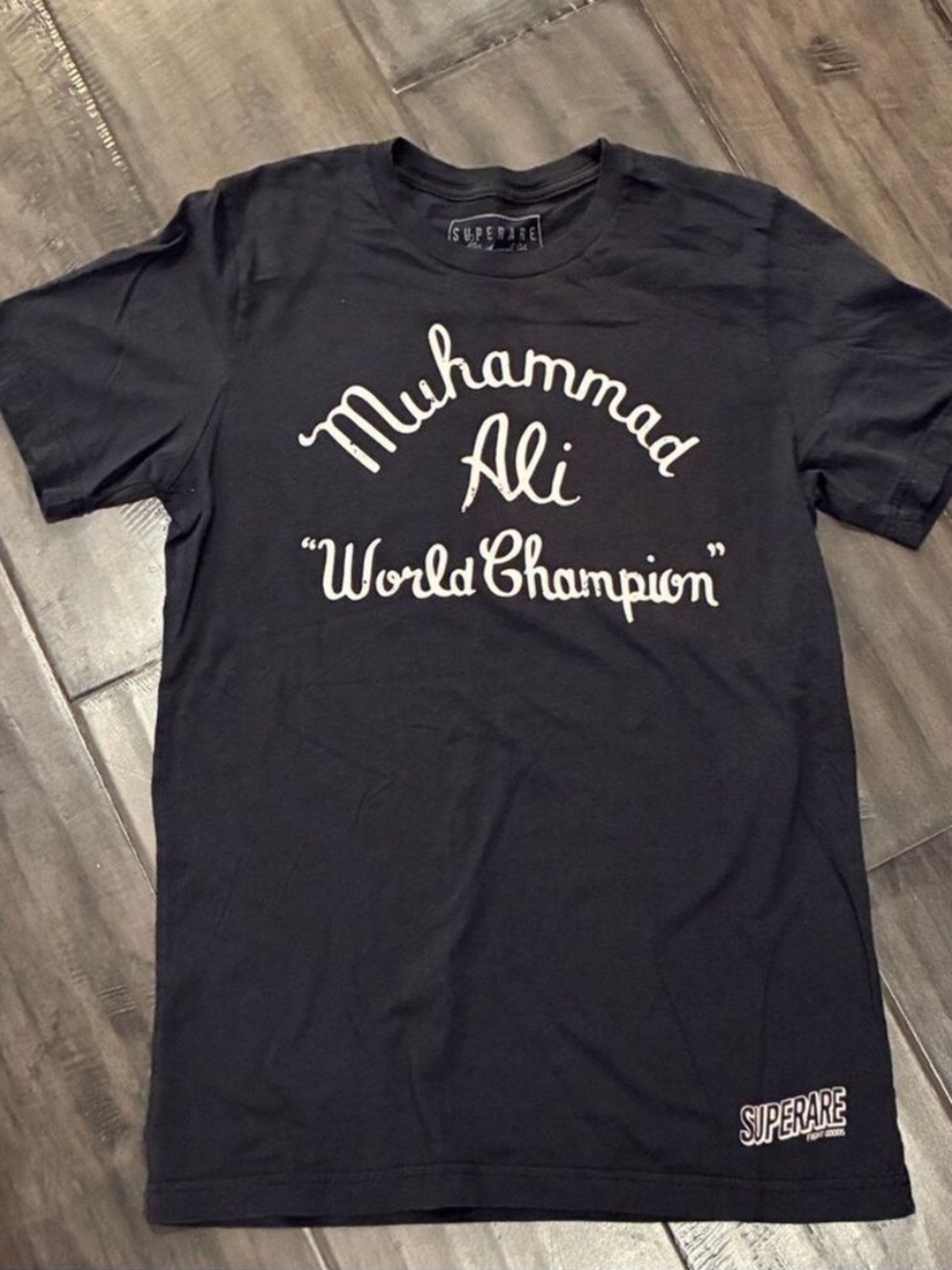 Superare x Muhammad Ali World Champion Graphic T-Shirt - Size Medium